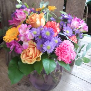Summer Brights vase arrangement